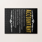 Accountant Funny Definition benutzerdefiniertes Ge Puzzle (Horizontal)