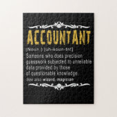 Accountant Funny Definition benutzerdefiniertes Ge Puzzle (Vertikal)