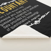 Accountant Funny Definition benutzerdefiniertes Ge Sherpadecke (3/4)