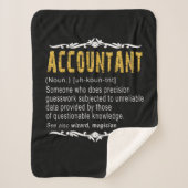 Accountant Funny Definition benutzerdefiniertes Ge Sherpadecke (Vorderseite)