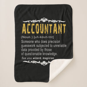 Accountant Funny Definition benutzerdefiniertes Ge Sherpadecke