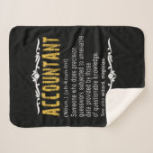 Accountant Funny Definition benutzerdefiniertes Ge Sherpadecke (Vorderseite (Horizontal))