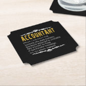 Accountant Funny Definition benutzerdefiniertes Ge Untersetzer (angewinkelt)