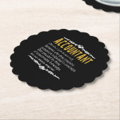 Accountant Funny Definition benutzerdefiniertes Ge Untersetzer (angewinkelt)