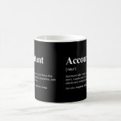 Accountant Funny Finance Business Work Definition Kaffeetasse (Mittel)
