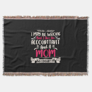 Accountant Gift   Accoutant And A Mom Decke