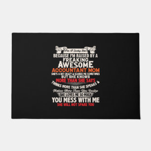 Accountant Gift   Awesome Accountant Mom Fußmatte