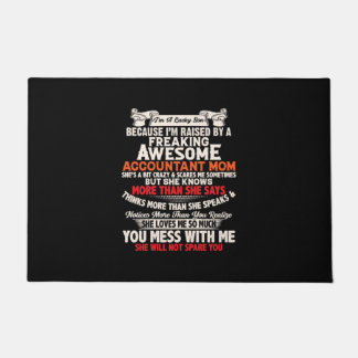 Accountant Gift | Awesome Accountant Mom Fußmatte