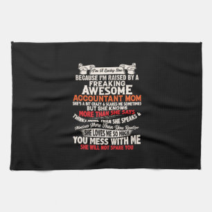 Accountant Gift   Awesome Accountant Mom Geschirrtuch