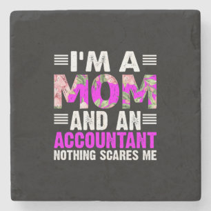 Accountant Gift   I Am A Mom And An Accountant Steinuntersetzer