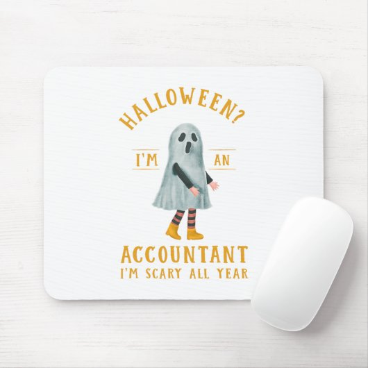 Accountant I_m Beängstigend ganzjährig CPA Hallowe Mousepad (Mit Mouse)
