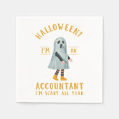 Accountant I_m Beängstigend ganzjährig CPA Hallowe Serviette (Vorderseite)