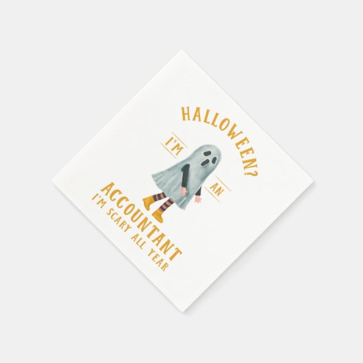 Accountant I_m Beängstigend ganzjährig CPA Hallowe Serviette (Ecke)
