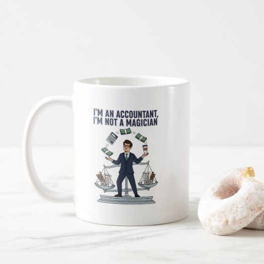 Accountant Life Essentials – Professional Finance  Kaffeetasse (Mit Donut)
