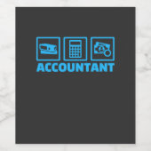 Accountant Life Weinetikett (Einzelnes Label)