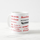 Accountant Nicknames Tasse (Vorderseite Links)