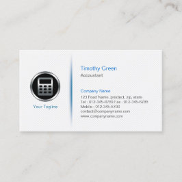 Accountant Simple Minimalistisch Business Card Visitenkarte