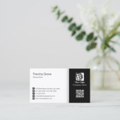 Accountant Simple Two Tone Business Card #06 Visitenkarte (Stehend Vorderseite)