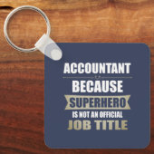 Accountant Superhero Novelty Schlüsselanhänger (Vorderseite)