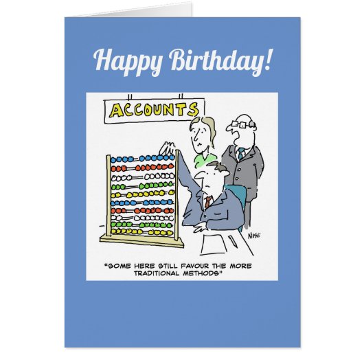 Accountant Using an Abacus at Work (Vorne)