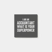 accountant What is your Superpower Post-it Klebezettel (Vorderseite)