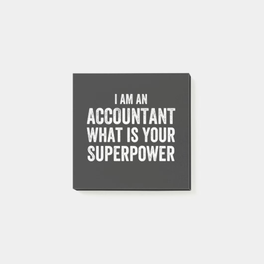 accountant What is your Superpower Post-it Klebezettel (Vorderseite)