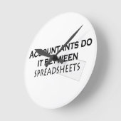 Accountants do it! runde wanduhr (Winkel)