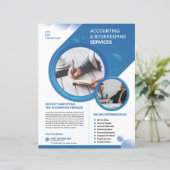Accounting and Bookkeeping Service Flyer Template (Stehend Vorderseite)