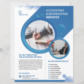 Accounting and Bookkeeping Service Flyer Template (Vorderseite)