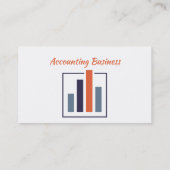 Accounting Bookkeeping  Custom Business  Visitenkarte (Rückseite)