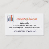 Accounting Bookkeeping  Custom Business  Visitenkarte (Vorderseite)
