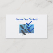 Accounting Bookkeeping  Custom Business  Visitenkarte (Rückseite)