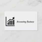 Accounting Bookkeeping  Custom Business  Visitenkarte (Rückseite)