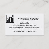 Accounting Bookkeeping  Custom Business  Visitenkarte (Vorderseite)