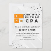 Accounting Graduation Einladung (Vorderseite)