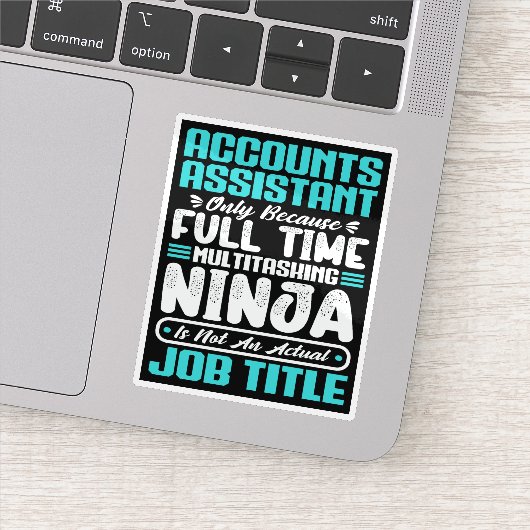 Accounts Assistant Job Title Professionals Skills  Aufkleber (Detail)