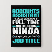Accounts Assistant Job Title Professionals Skills Button (Vorderseite)