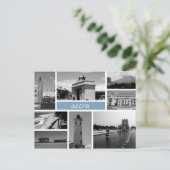 Accra bw Postkarte (Stehend Vorderseite)