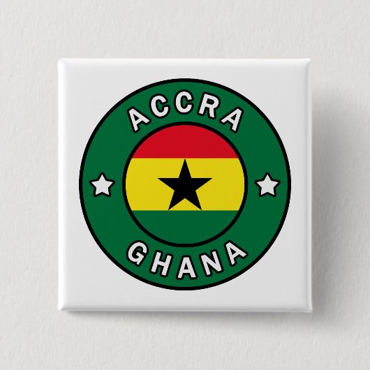 Accra Ghana Button (Vorderseite)