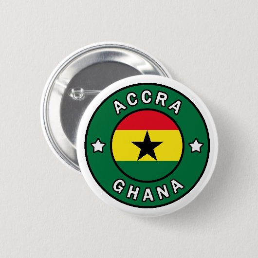 Accra Ghana Button (Vorne & Hinten)