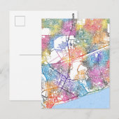 Accra Ghana City Map Postkarte (Vorne/Hinten)