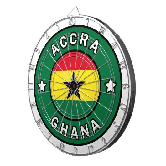 Accra Ghana Dartscheibe (Vorderseite rechts)