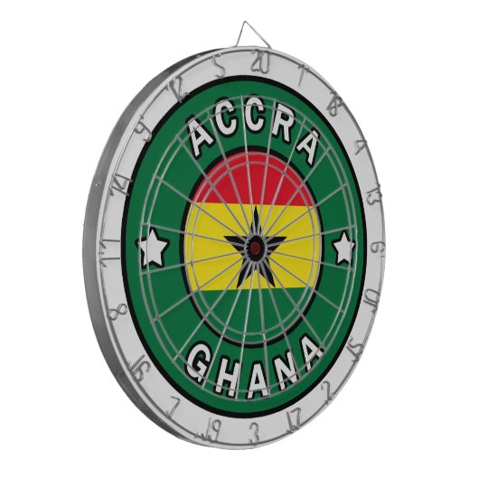 Accra Ghana Dartscheibe (Vorderseite Links)