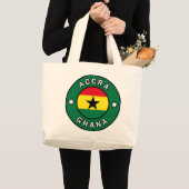 Accra Ghana Jumbo Stoffbeutel (Vorderseite (Produkt))