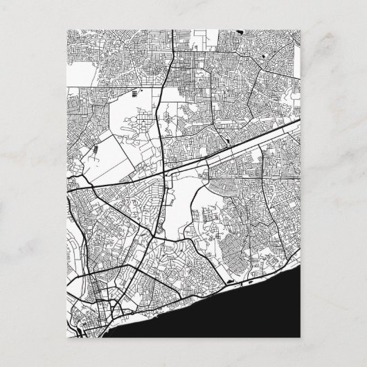 Accra Ghana Karte (Vorderseite)