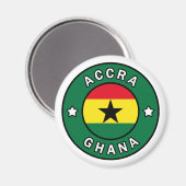 Accra Ghana Magnet (Vorderseite/Rückseite)