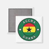 Accra Ghana Magnet (Vorderseite/Rückseite)