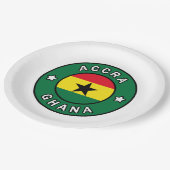 Accra Ghana Pappteller (Schrägansicht)