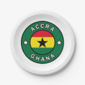 Accra Ghana Pappteller (Vorderseite)