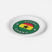 Accra Ghana Pappteller (Schrägansicht)